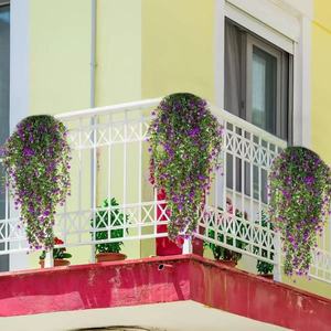 Guirlande artificielle d'eucalyptus Chaoxing à fixer au mur, décoration extérieure pour la maison, plante verte en plastique, fleur pour décoration de mariage - Product Image 1