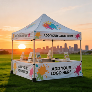 Tente publicitaire extérieure avec impression personnalisée de couleur et de logo, idéale pour les promotions et les expositions - Product Image 5