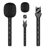 Adaptateur de microphone sans fil portable RTS H1 pour interview, support de microphone à main, pince de fixation pour micro-cravate