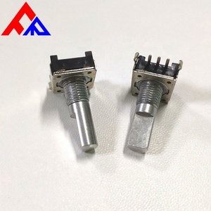 Encodeur incrémental ED12 à 3 broches avec insertion latérale, axe moleté semi-circulaire en métal PEC11, diamètre 6mm, vente en gros fabricant - Product Image 6