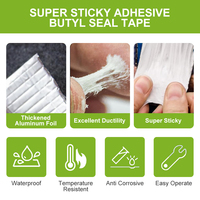 Cinta de Goma Butilo con Lámina de Aluminio Resistente a la Intemperie de Fábrica TOBS