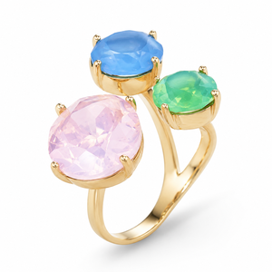 Three Color Design Open <b>Ring</b> Women Fashion <b>Ring</b> <b>Adjustable</b> Finger Accessory Unique Style - Product Image 1