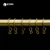 KYOK Anneaux d'oeillets pour rideaux en métal et fer Vente en gros Accessoire pour tringle à rideaux pour poteaux et accessoires fabriqués en Chine