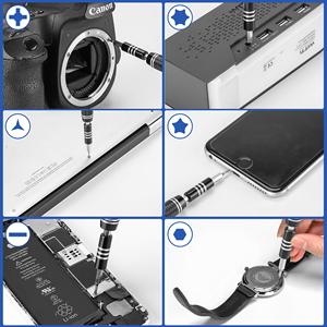 Kit d'outils de réparation magnétique multifonctionnel de précision 118-en-1 avec 98 embouts pour téléphone, <span class=keywords><strong>ordinateur</strong></span>, montre, <span class=keywords><strong>ordinateur</strong></span> <span class=keywords><strong>portable</strong></span> et appareil photo électronique - Product Image 4