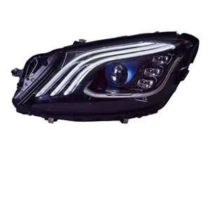 Pour Mercedes W222 (2014-2017) – Ensemble <span class=keywords><strong>de</strong></span> phares modifiés avec emblème Classe S, cadran LED et lentille <span class=keywords><strong>de</strong></span> clignotant - Product Image 4