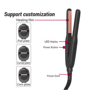 Xách tay mini ép tóc tóc Clip vòng lặp bên trong ở phần cuối của tóc Fluffy kiểu tóc ở gốc tóc thẳng - Product Image 5