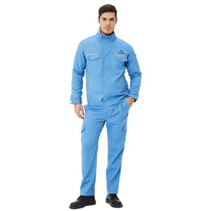 Combinaison de protection contre les arcs électriques Xk-22-108, bleu ciel, vêtements antistatiques pour travaux électriques, conformité NFPA 70E Classe I - Product Image 3