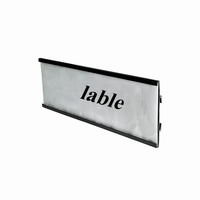 Bandes de canal de prix multicolores personnalisées en usine Porte-étiquette en plastique Bandes de billets de données en PVC pour étagères