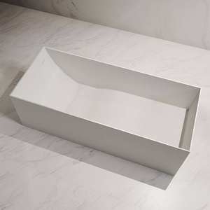 อ่างอาบน้ำพื้นผิวแบบอิสระอ่างอาบน้ำหินเรซินอ่างอาบน้ำทันสมัยอ่างอาบน้ำสีขาว <span class=keywords><strong>GM</strong></span> - Product Image 3