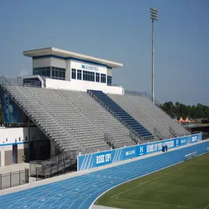 Deluxe outdoor aluminum bleachers seating metal grandstand tribune for event stadium stands with chair