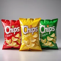 Emballage personnalisé de croustilles soufflées pop-corn imprimé pochette d'oreiller sac scellé arrière en papier aluminium jetable pour collation
