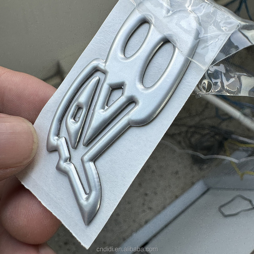 High Performance Custom Design 3D Chrome Car Logo Soft Plastic Letters Labels Car Stickers