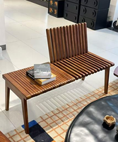 Silla de Descanso Moderna de Madera Maciza para Dormitorio, Banco Plegable Resistente, Silencioso, Informal, para Cambiar Zapatos, Taburete para Comedor y Sala de Estar