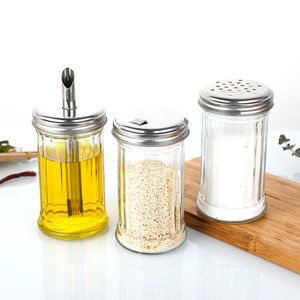 Household Glass Sugar Salt Spice <strong>Shaker</strong> 330ml Seasoning Jar Kitchen Oil <strong>Vinegar</strong> Bottle BBQ Condiment Storage Container Wholesale - Product Image 5