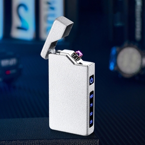 Luxus <span class=keywords><strong>USB</strong></span> wiederauf ladbare wind dichte Feuerzeug Double Arc Werbe geschenk - Product Image 3