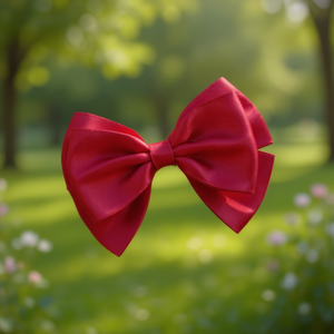 Linda Fashion - Pinza para el pelo con lazo rojo, accesorios para el cabello de plástico, estilo informal elegante para mujeres y niñas, tamaño 10x13cm - Product Image 2