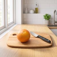 Mini planche à découper en bambou, petite planche à hacher avec trou de suspension, double face, écologique, outils de cuisine pour fruits