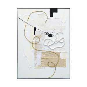 Decorazione moderna del salotto <span class=keywords><strong>bianco</strong></span> <span class=keywords><strong>e</strong></span> <span class=keywords><strong>nero</strong></span> pittura a olio astratta pura arte della parete di cotone fatta a mano arte 3D - Product Image 6