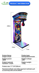 Máquina de Boxeo LED Comercial Duradera de Fábrica JY, Operada con Monedas, Juego de Medición de Fuerza de Golpe, 1 Año de Garantía, en Inglés, para Bares y Salas de Juegos - Product Image 2