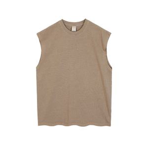 เสื้อยืดคอกลมแขนตัดต่อผู้ชาย ผลิตตามสั่ง ผ้าฝ้าย สไตล์สตรีทแวร์ ไซส์ใหญ่ เสื้อยืดเปล่า - Product Image 5