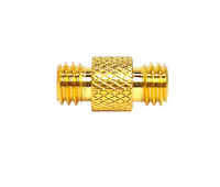 Adaptateur RF 10-32 femelle vers Jack Type RCA Adaptateurs de câble coaxial Microdot Contact cuivre Broches 1P pour applications audio et TV