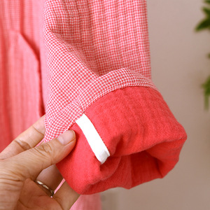 Camisón <span class=keywords><strong>de</strong></span> Alta Calidad, Talla Grande, 100% Algodón, con Botones, Manga 3/4, Holgado, con Bolsillos, Estilo Old Money para Mujer - Product Image 4