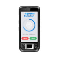 C-Readertek CR-N70 PDA Portátil de 5 Pulgadas con Lector Biométrico de Huellas Dactilares, Escáner 2D Resistente, Android 12.0, Terminal de Códigos QR/Barras