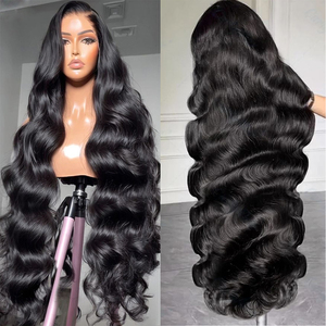 Parrucca Frontale in Capelli Umani Vergini al 100% con Rete, Lunga, Ondulata e Riccia, Trasparente, Senza Colla, per Donne Nere, Capelli Grezzi Vietnamiti - Product Image 3