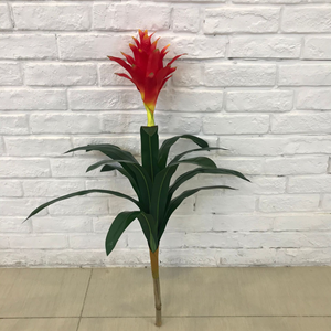 Decoración del hogar, 3 uds., plantas de flores rojas artificiales de plástico en maceta de imitación, accesorio de decoración del hogar duradero y elegante - Product Image 6