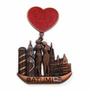 High Quality Custom Laser Cut Brass 3D Fridge Magnet Georgia Batumi Fridge Magnets <b>Souvenir</b> - Product Image 1