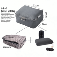 Luxuriöse Memory-Schaum Reisetasche Tragbare U-Form Atmungsaktiver Stoff Umweltfreundlich Anti-Milben