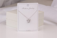 Collier Mickey simple pour fille, polyvalent, adorable, entièrement serti de diamants, souris en argent sterling S925, chaîne de clavicule