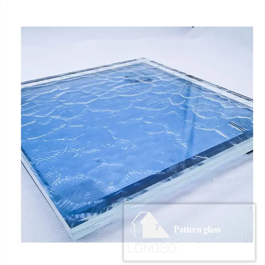 3mm 4mm 5mm 8mm 10mm 12mm 14mm clear flora pattern frosted glass