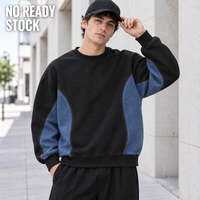 Sweat-shirt personnalisé pour homme en coton bouclette épais 320 GSM, col rond, coupe oversize, épaules tombantes, style streetwear, vente en gros OEM