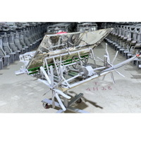 Machine à planter professionnelle à 6 rangs, espacement des rangs de 18 cm, trémie de grande capacité et système d'entraînement par chaîne durable