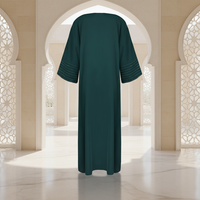 Robe longue Kaftan Abaya Dubaï pour femme, vêtement islamique modeste Zaynab 2026, en polyester respirant et antistatique, style arabe musulman