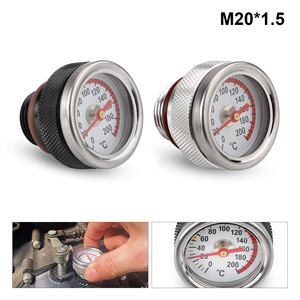 Motorcycle <b>Radiator</b> <b>Cap</b> Oil Temperature Gauge M20 1.5 For Engine Cooling System Modification - Product Image 5