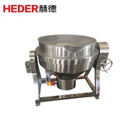 Marmite à chemise chauffante, Marmite à chemise chauffante pour machine à gelée, Marmite à chemise chauffante avec agitateur ; Cuisson commerciale
