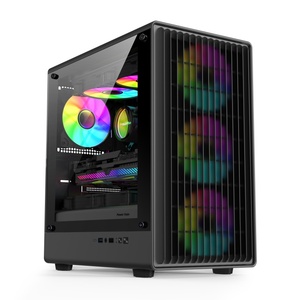 Nuovo Design di fabbrica MATX custodia da gioco per <span class=keywords><strong>Computer</strong></span> con telaio da tavolo pannello in vetro a metà torre - Product Image 2