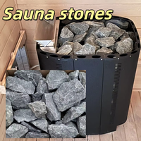 Pierres de sauna pour salle de sauna à vapeur sèche, pierres de sauna minérales naturelles, emballage personnalisé OEM, vente en gros