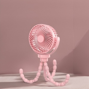 Factory Wholesale 5200mah Mini <b>Stroller</b> Octopus Portable Fan 360 Degrees Rotatable USB Rechargeable Car RV Mini <b>Stroller</b> Octopus - Product Image 1