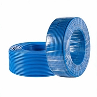 Câble électrique isolé en PVC pour câblage domestique BV 2,5 mm 4 mm 6 mm en cuivre bleu, vente directe d'usine