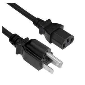 High Temperature Resistant NEMA 5-15P to IEC C13 Power Cord 125V 10A Cable for Server <b>UPS</b> Desktop PC - Product Image 1