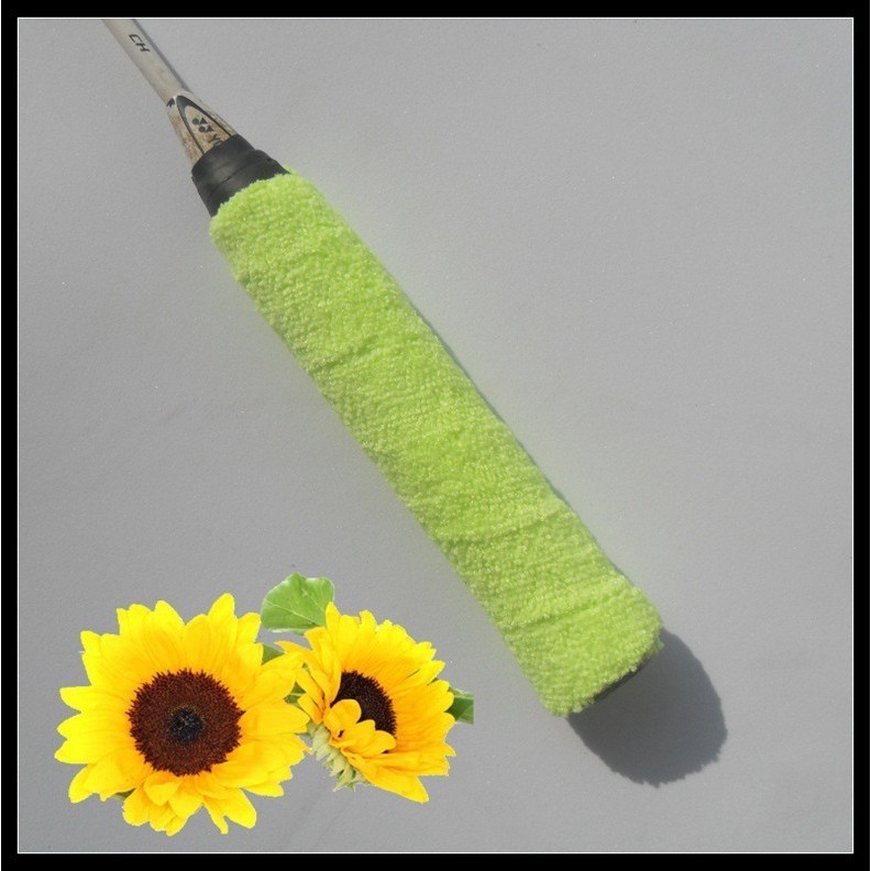 Serviette/colle à main vert fluo
