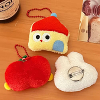 Pendentif broche en peluche mignon, créatif et amusant pour sac à dos de fille, vente en gros