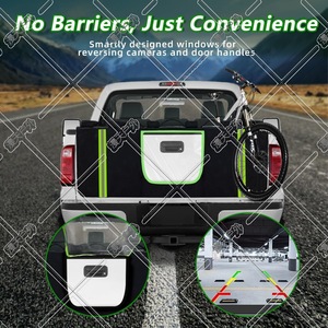 Protector de Puerta Trasera de Camioneta para Bicicletas con Ventana Transparente de PVC Negro para Mejora y Adaptación - Product Image 4