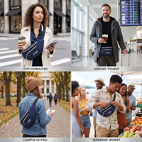 Sac banane ajustable personnalisé pour homme, idéal pour le sport et les activités de plein air, avec poche pour écouteurs, sacoche de taille pour homme, sac à bandoulière décontracté, sacoche de fabricant