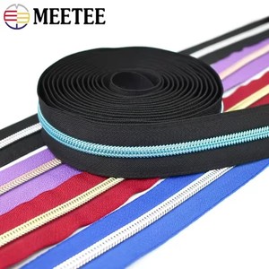 Meetee 3 #   5 #   Ruban de <span class=keywords><strong>fermeture</strong></span> éclair en nylon pour vêtements, fermetures éclair en spirale <span class=keywords><strong>au</strong></span> <span class=keywords><strong>mètre</strong></span>, kit de réparation de fermetures éclair, accessoires de fermetures pour vêtements - Product Image 5