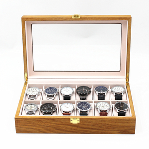 Nuevo Diseño de Lujo, Caja de Regalo para Relojes de MDF Ecológica y Protectora, con 12 Ranuras, para Exhibición, Almacenamiento y Venta al Por Mayor, con Cristal - Product Image 5