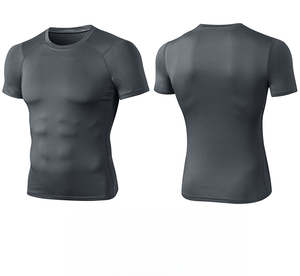 T-Shirt da Palestra Personalizzabile per Uomo, Asciugatura Rapida, Traspirante, Leggera, Estiva, per Sport, Corsa, Allenamento, Fitness, Aderente - Product Image 6